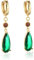 Damen Ohrringe S925 Sterling Silber Japanische Anime Howls Castle Earrings Grüne Wassertropfen Cosplay Schmuck Bekleidungszubehör