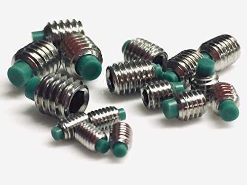 Les vis sans tête en nylon sont fabriquées en acier inoxydable 304 A2, avec une finition colorée M3 x 5 mm, M4 x 5 mm, M5 x 7 mm, M6 x 7,5 mm (lot de 16) (M5 x 7 mm)