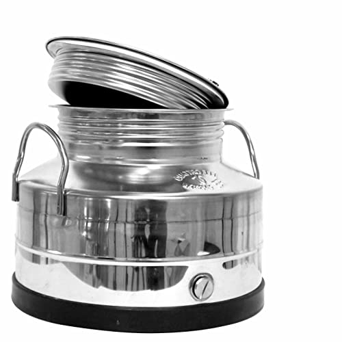 Fischer Kellereitechnik Edelstahl-Kannen (Kanne 3-100L mit/ohne Kugelhahn) (10 Liter ohne Hahn)