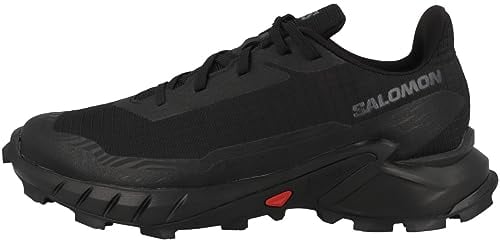 Salomon Alphacross 5 Damen Trail-Laufschuhe, Starker Grip, Anhaltender Komfort, Vielseitige Performance, Black, 40 2/3