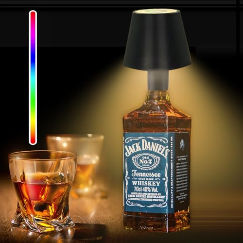 Kreative Flaschenlicht, RGB Flaschenlampe Kabellose, Warmes Licht Flaschenlichterkette Korken, Dimmbar Bar Led Tischlampe, Lampenschirm für Flasche, Tischleuchte Outdoor/Drinnen, Pilz Lampe