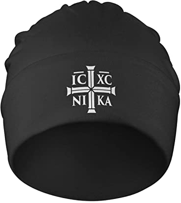 501 Damen Herren Slouchy Beanie Mütze Christlich Ic Xc Nika Ostorthodox Sportmütze Warme Chemo Hut Bequeme Chemo Turban Kopftuch Für Outdoor Adult Angeln