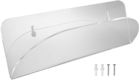 Gonetre Skateboard-Wandhalterung, Acryl-Skateboard-Aufhänger, Wandhalterung, Deck, Durchsichtige Display-Aufbewahrung, Longboard-Wandregal, 30 X 11 X 9 cm, den Täglichen Bedarf