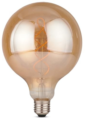 CROWN LED Vintage Decorative Light Bulbs, Warm White Color - Energy Efficient E-Class - Equivalent to 38W E27 Bulb - Ideal for Home, Hotels, Restaurants, Shock Resistant, 17.7 x 12.4 cm EL0020