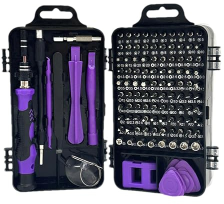 Maciun Präzisions-Schraubendreher-Set, 115-in-1, tragbares Schraubendreher-Bit-Set, magnetisches Reparaturwerkzeug-Set, Mehrzweck-Präzisions-Schraubendreher-Bits für Laptop, Handy