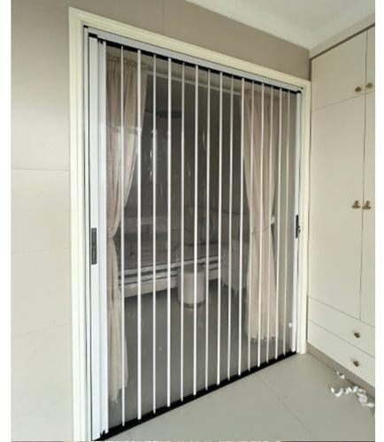 Porte coulissante, Porte Pliante accordéon Grande porte intérieure accordéon en acrylique transparent avec serrure, porte de placard à plusieurs volets pour porte de cuisine, salle de bain, porte de s