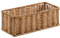 Kuntesetty Cesta de Mimbre de imitación, Bandeja Rectangular de tocador de baño de Mimbre Vintage para Dormitorio, salón, cocina, M