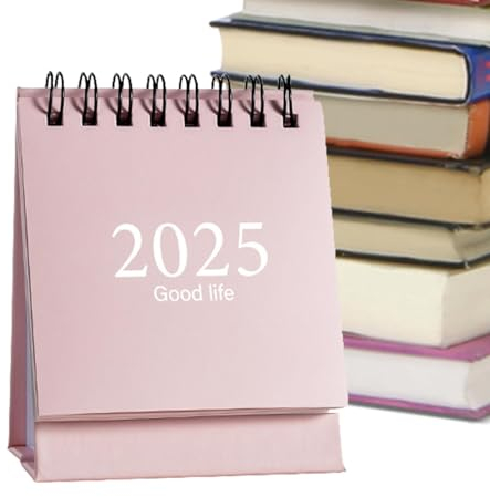Tischkalender, Tischkalender 2025,2025 Planung Tagesplanung 360-Grad-Umblättern | 2025 Flip-Kalender für das Klassenzimmer, tragbar, Tischkalender zum Stehen