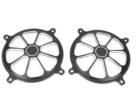 BEPHON Funda para Rejilla de Altavoz Negra para Harl&EY para Davidson TO&UR&IN&G Modelo 1996-2007 2008 2009 2010 2011 2012 2013 Cubierta de Altavoz CNC de Aluminio para Motocicleta Rejilla