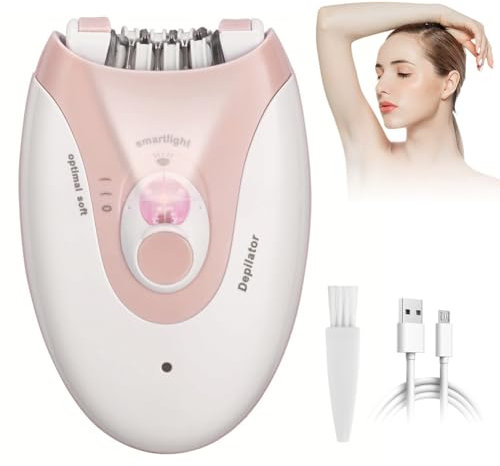 DASIAUTOEM Epilierer Damen, Haarentferner Frauen, Haarentferner Beauty Set, Damenrasierer Haarentfernung für Bein, Körper, Achselhöhle, Bikini, Gesicht, Epilierer Damen mit LED Licht
