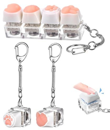 WERIGONI Lot de 3 jouets de Décompression de Clavier, Fidget Toy porte-clés Doigt Clavier Fidget Toys Anti Stress, Jouet Amusant de Clavier anti-stress