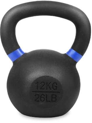 Kettlebells Weights Cast Iron Single Kettle Bell Weight Strength Training Equipment, Bodybuilding, Gym Workout, Fitness, And Exercise for Men & Women (12KG Single)