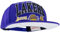 Mitchell & Ness NBA/HWC Champ Stack Baseball Snapback Cap - LOS Angeles Lakers, Schwarz, 100% Polyester, verstellbar, Herren, Frauen, Kinder, Unisex, Frühling, Sommer, Herbst, Winter