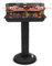 Holzkohlegrill edelstahl,Säulengrill,BBQ-Grill,inkl 5-fach höhenverstellbarem Grillrost, Lüftungsregler,Aschekasten und Aschekasten, für Camping, Garten, Schwarz