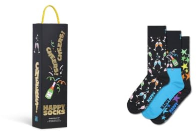 Happy Socks 3-Pack Celebrations Gift Set Baumwolle Socken Unisex Schwarz 41-46