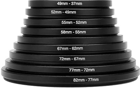 Premium Kamera Objektivfilter Set 9-teiliges Mit UV Und Polarisationsfiltern Adapterringen Für DSLR DSLR 82–37 Mm Zubehör Und