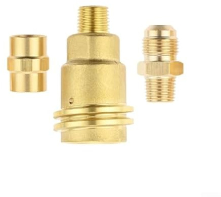 Gasarmatur-Adapter-Set für QCC1 auf /4 für NPT-Anschluss POL Innengewinde Messing Schlauchkupplung für RV BBQ Grill Regler Heizung Gasrohr Fitting LP Gas