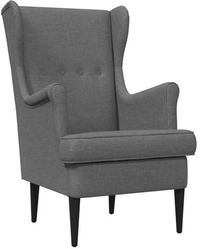 vidaXL Sessel Dunkelgrau Stoff
