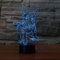 Optical Illusions 3D Husky Hund Nacht Licht LED Lampen Tolle 7 Farbwechsel Berühren Tabelle Schreibtisch USB-Kabel für Kinder Schlafzimmer Geburtstagsgeschenke Geschenk