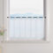 ESLIR Scheibengardine mit Schlaufen Gardinen Küche Bistrogardinen Transparent Stores Vorhänge Uni Voile Weiß HxB 30x90cm 1 Stück
