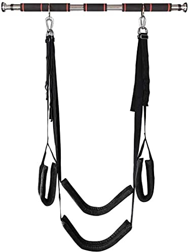 GYLEJWH Liebesschaukel-Tür-Schwingen-SM Bondage Set, Mit Edelstahl-Stützstange Sex Schaukel Sex-Spielzeug (Kann 150 Kg Last)