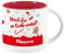Herz & Heim® Weihnachtstasse personalisiert mit Namen - verschiedene Motive - Geschenkidee Weihnachten und Nikolaus Weil du lieb warst