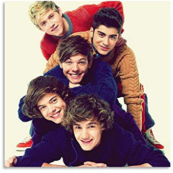 RUIQIU 1D Poster One Direction This Is Us Poster Dekorative Malerei Leinwand Wandkunst Wohnzimmer Poster Schlafzimmer Drucke 30 x 30 cm