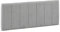 Marckonfort Creta Kopfteil in Grauer Farbe gepolstert 140x60 cm, mit Schaumstoff gepolstert, Stickerei mit Steppeffekt, 8 cm dick, Inklusive Hardware zum Aufhängen