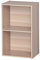 Iris Ohyama, Möbel, 2 Regalböden zur Aufbewahrung im Büro, Bibliothek, Stabil, Großes Fassungsvermögen, Multifunktional, Stabil, Schlafzimmer, Wohnzimmer - Office Basic Rack CX-2FN - Hellbraun