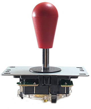 TX GIRL 2 PCS Arcade Joystick Kit 5pin 8 Way con Bola Oval con Placa De Circuito Arcade Gabinete DIY Kit Pandoras Box Game Console Arcade Pinball Accesorios ( Color : Red )