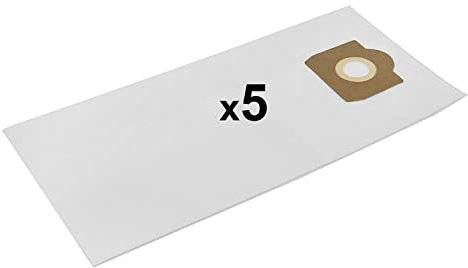 5x Sac Aspirateur compatible avec Parkside PWD 30 (A1, B1, C1), PWD 25 (A1, A2, B3)