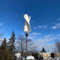 600W Vertikale Windkraftanlage 12V 24V 48V Windgenerator 2 Blatt mit MPPT Laderegler für den Heimgebrauch (12V mit Controller)