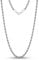 Cadoline Silver Jewellery 316L Stainless Steel Men's 2mm 20 Inch Knot Rope Necklace