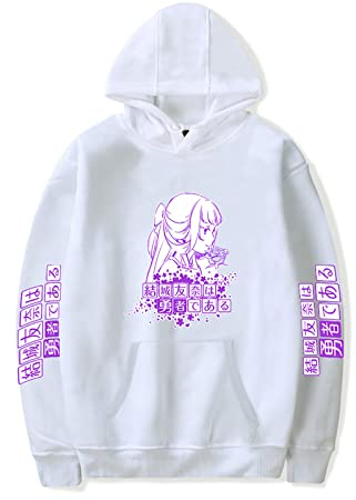 xhomeshop Anime Yuki Yuna ist EIN Held Hoodies Yuuna Yuuki Pullover mit Kapuze Tougou Mimori Pullover Nogi Sonoko Hoodies Yuki Yuna Cosplay Sweatshirts