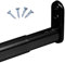 Gedotec Schrankstange Kleiderstange | OVAL-TELEMAGIC | 1 Stück ausziehbare Teleskopstange von 900-1100 mm | 22 x 15 mm Stahl schwarz | flexibles Teleskop-Schrankrohr für die Wandmontage