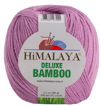 Strickfein Himalaya Deluxe Bamboo Wolle Strickgarn 60% Bambus 40% Baumwolle 100gr 124-12 Lila