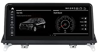 ZYLR Autoradio Bluetooth 2 DIN Touch Screen per BMW X5 E70 F15/ X6 E71 F16 Stereo Auto Radio Vivavoce Lettore MP5 Supporto Carplay/Mirror Link/GPS Navigazione/SWC,662 6g+128g,12.3 inch CCC