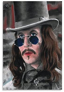 Gary Oldman Kunstposter, Wandkunst, Poster, Drucke, Heimdekoration, Bild, Leinwandbild, 60 x 90 cm