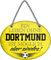 schilderkreis24 – Fußballschild Deko Garage Artikel Sport Verein Geschenkidee Club Weihnachten Fußball Fan Liebhaber Begeisterte 18x12 cm (Ein Leben ohne Dortmund ist Sinnlos)