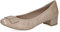 CAPRICE Damen Pumps Lack mit Blockabsatz, Beige (Beige Comb I), 38 EU