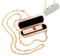 WADORN Lippenstiftetui Mit Kette, Strass-Lippenstifthalter, Lippenstift-Make-Up-Beutel Mit Kette, Tragbare Mini-Lippenstift-Aufbewahrungsbox Für Frauen, Party, Reisen, Muttertagsgeschenk, Platin Farbe