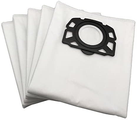 Sacs à poussière compatibles avec Karcher MV4 MV5 MV6 WD4 WD5 WD6 WD4000 à WD5999, pièce for aspirateur Robot #2.863 – 006.0, 5 pièces