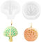 RUNEAY Stampi per Candele Silicone 2 Pezzi, Stampi in Silicone Albero Della Vita, Stampi per Resina Epossidica, Cera per Candele Fai da Te Stampi Silicone per Candele, Aromaterapia, Sapone