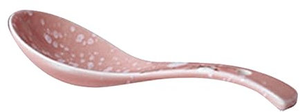 OUNONA Chinese Rice Spoon Chinese Soup Spoons Asian Ceramic Spoons Noodles Bowl Table Spoons Bowl with Chopsticks Creative Spoon Asian Noodles Ramen Ice Cream Scoops Japan Ceramics Pink