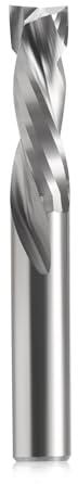 EU_HOZLY Fraise hélicoïdale Up&Down Compression Bit Diamètre de coupe 8 mm, Tige 8 mm, Longueur de coupe 25 mm, Fraise à queue CNC pour sculpture sur bois, gravure, 1 pièce