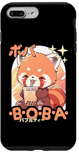 iPhone 7 Plus/8 Plus Kawaii Red Panda Boba Anime Red Panda Loving Bubble Tea Neko Case