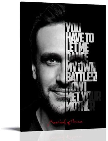 Marshall Eriksen HIMYM Poster Dekorative Malerei Leinwand Wandkunst Wohnzimmer Poster Schlafzimmer Malerei, Leinwand Kunst Poster Und Wandkunst Bilddruck Moderne Familienzimmer Dekor 12x18inch(30x45cm