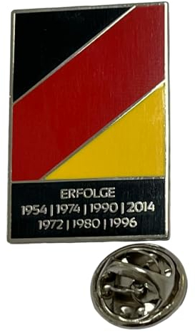 Deutsche Nationalmannschaft Fußball Erfolge Historisch Pin Badge Anstecker EM EURO WM Anstecknadel Sammeln Europameister Weltmeister