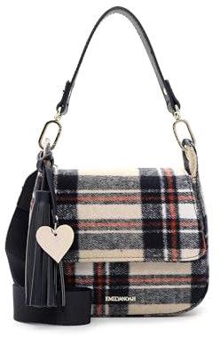 Emily & Noah Umhängetasche E&N Dala 64611 Damen Handtaschen Karo sand 420