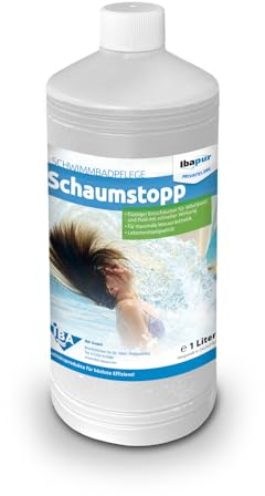 IBA 1 l Schaumstopp Schaum-Ex Entschäumer Pool hochwirksam Lebensmittelqualität